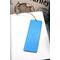 Back of bookmark, solid light blue with jute rope tassel.