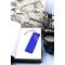 Back of bookmark solid royal blue and jute rope tassel.
