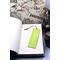 Back of bookmark, solid lime green.