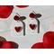 Red Heart Dangle Earrings