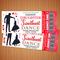 DIY Valentine's Sweetheart Daddy Daughter Dance Ticket and Flyer Bundle Template.