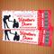 Customizable Valentine's School Daddy Daughter Dance Ticket and Flyer Bundle Template.