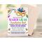Editable Mardi Gras Ball Invitation Flyer and Ticket Bundle Template