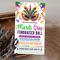 Customizable Mardi Gras Masquerade Ball Invitation Flyer and Ticket Bundle Template