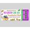 Editable Mardi Gras Ball Invitation Flyer and Ticket Bundle Template