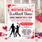 Editable Mother Son Valentine's Sweetheart Dance Ticket and Flyer Bundle Template