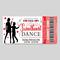 DIY Valentine's Sweetheart Mother Son Dance Ticket and Flyer Bundle Template
