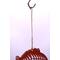 Close up of jute rope hanger.