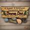 Rustic Wood Sign with Raised Acrylic Lettering and image   Address RV Camping Home or Business