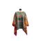 Ladies oversized sweatshirt that has added Kantha cotton sleeves