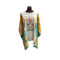 Ladies poncho with vintage Kantha cotton sleeves
