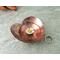 hand hammered hand forged 3-1/4" copper heart trinket dish, 3/4" deep.
