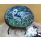 Blue Heron Agate Slice Painting