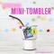 Personalized Mini Stainless Steel Tumbler Shot Glass with lid, straw, Custom, Funny, and Personalized Options. Great gift ideas for Weddings, bachelorette Parties, milestone birthdays, friend trip, or other occasions. conejo malo, dtmf, concho benito