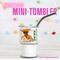 Personalized Mini Stainless Steel Tumbler Shot Glass with lid, straw, Custom, Funny, and Personalized Options. Great gift ideas for Weddings, bachelorette Parties, milestone birthdays, friend trip, or other occasions. conejo malo, dtmf, concho benito