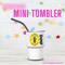 Personalized Mini Stainless Steel Tumbler Shot Glass with lid, straw, Custom, Funny, and Personalized Options. Great gift ideas for Weddings, bachelorette Parties, milestone birthdays, friend trip, or other occasions. conejo malo, dtmf, concho benito
