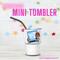 Personalized Mini Stainless Steel Tumbler Shot Glass with lid, straw, Custom, Funny, and Personalized Options. Great gift ideas for Weddings, bachelorette Parties, milestone birthdays, friend trip, or other occasions. conejo malo, dtmf, concho benito