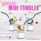 Personalized Mini Stainless Steel Tumbler Shot Glass with lid, straw, Custom, Funny, and Personalized Options. Great gift ideas for Weddings, bachelorette Parties, milestone birthdays, friend trip, or other occasions. conejo malo, dtmf, concho benito