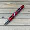 red black and white pen