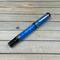 fractured blue fountain pen