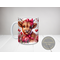 Adorable Highland cow-themed coffee mug. Highland cow farmhouse coffee cup with hearts.
