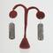925 Sterling Silver & Jade Lace-Textured Dangle Earrings