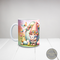  Adorable Easter girl gnome design on a coffee mug.
Personalized Easter girl gnome mug with name customization.
