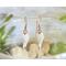 Alligator Teeth Polymer Clay Copper Earrings