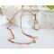 Rainbow Moonstone and Opal Copper Wire Wrapped Necklace