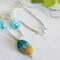 Lampwork Glass Sterling Silver Necklace