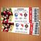 Customizable Football Sports Game Event Ticket Stub Template