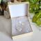 Mother of Pearl Sterling Silver Jewelry Set in packaging