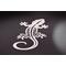 Back view of 3D salamander