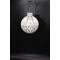 Side view of hand painted ornament.  The design is painted around the ornament's entirety.