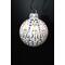 Side view of hand painted ornament.  The design is painted around the ornament's entirety.