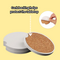 ceramic car coaster set with cork packing added to help protect the tabletop, making this set versatile to use in the car, home or at work