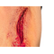 Realistic Latex Prosthetic Wound - Fresh Gash Injury - Special Effects Makeup Prop for Halloween, Cosplay, Film & Theater