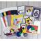 A birthday card making kit with all the supplies to make 6 different birthday cards.