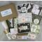 A spiritual card making kit to create 6 different cards with cardstock, scrapbook paper, handcrafted embellishments and cards/envelopes.