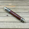 Mesquite wood and antique brass pineapple grenade pen