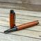 exotic rollerball pen with gunmetal plating 