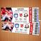 Customizable Baseball Sports Game Event Ticket Stub Template