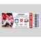 Customizable Baseball Sports Game Event Ticket Stub Template