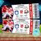 Customizable Baseball Sports Game Event Ticket Stub Template