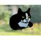 Tuxedo Cat Suncatcher in black
