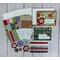 Card making kit to DIY six flower and friendship greeting cards with cardstock, scrapbook paper, embellishments, cards and envelopes.