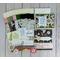 A religious DIY card kit with cardstock, scrapbook paper, handcrafted embellishments, scripture sentiments and cards/envelopes for 6 cards.