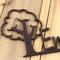 Close up of copper vein powder coat on our boy or girl metal name wall art.