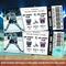 Editable Hockey Sports Event Game Stub Ticket Template