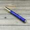 purple wood pen with gold hardware